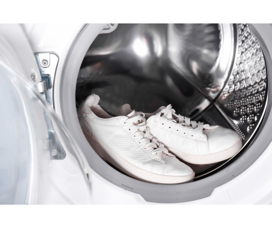 sneakers on a dryer